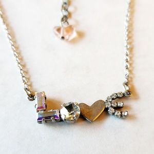 Sabika Poetic Love Necklace Swarovski